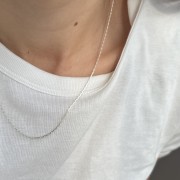 Srebrny naszyjnik ŁAŃCUCH delikatny