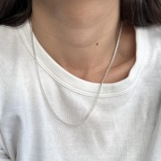 Srebrny naszyjnik pancerka No.3