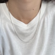 Srebrny naszyjnik pancerka No.3