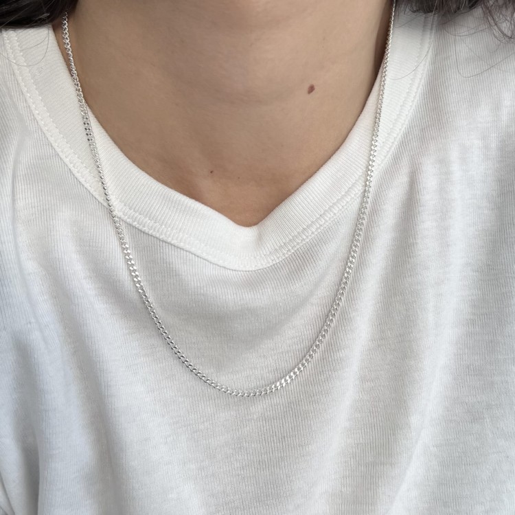 Srebrny naszyjnik pancerka No.3