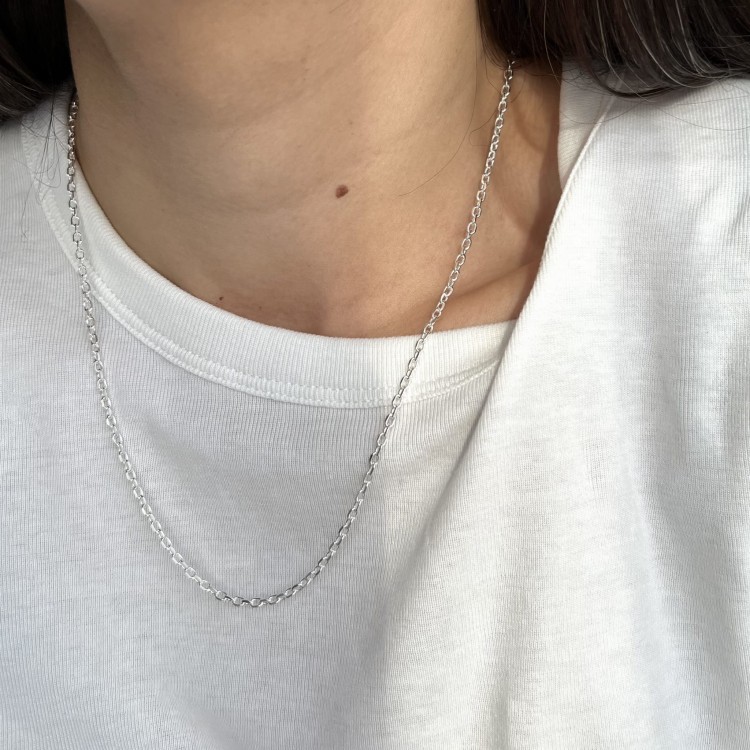 Srebrny naszyjnik ankier No.3