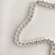 Srebrny naszyjnik pancerka No.3