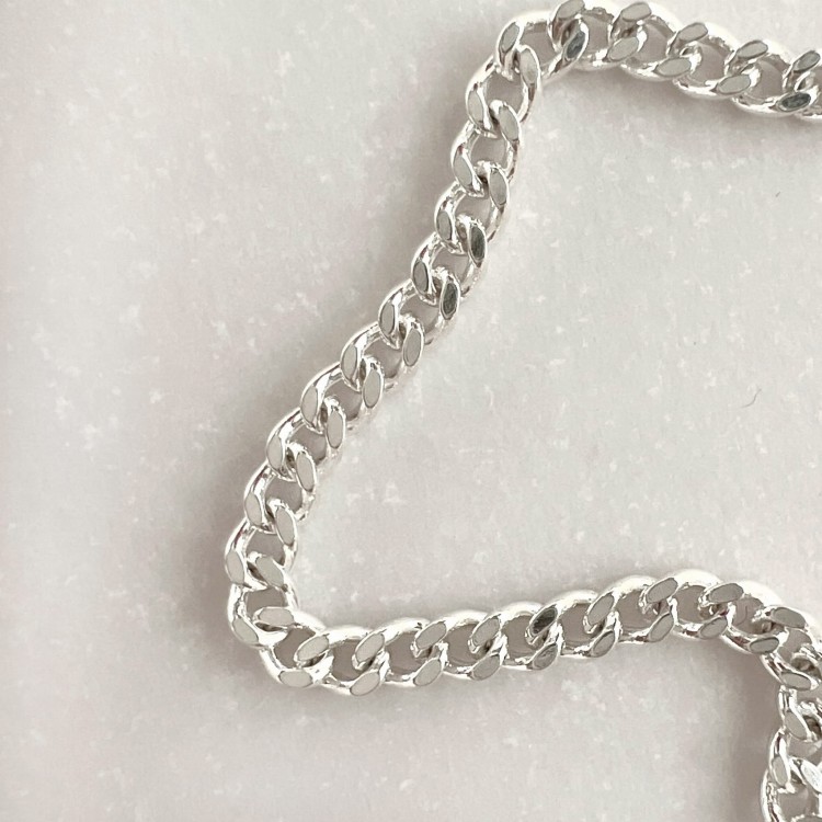 Srebrny naszyjnik pancerka No.3