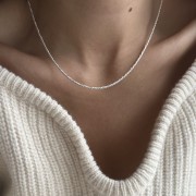 Srebrny naszyjnik WŁÓCZKA