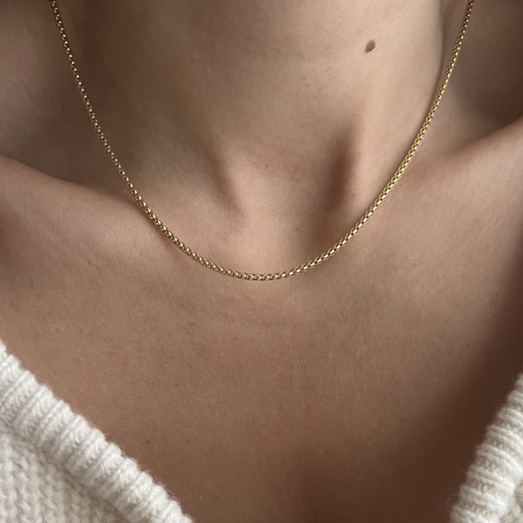 Srebrny pozłacany naszyjnik choker vintage