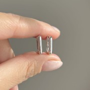 Srebrne kolczyki OWALNE no.01