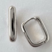 Srebrne kolczyki OWALNE no.01