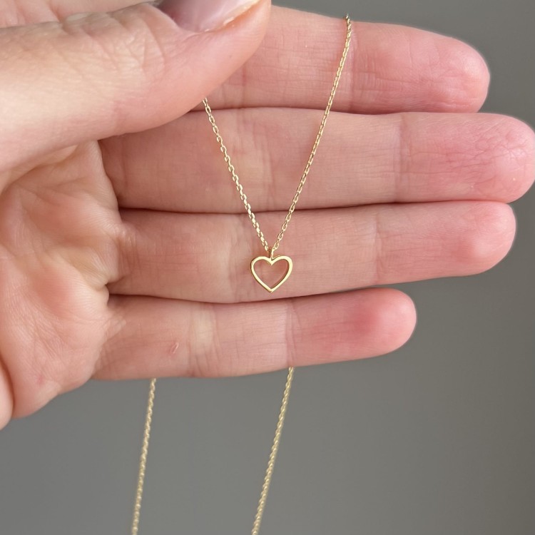 Złota bransoletka serce 333