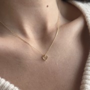 Złota bransoletka serce 333