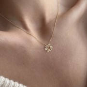 Złoty naszyjnik serca 333