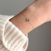 Złota bransoletka serce 333