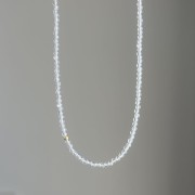 Naszyjnik KRYSZTAŁ GÓRSKI POŁYSK kamienie naturalne