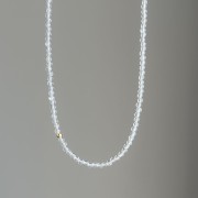 Naszyjnik KRYSZTAŁ GÓRSKI POŁYSK kamienie naturalne