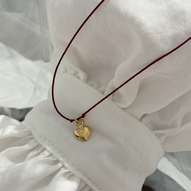 Bransoletka WALENTYNKOWA ze srebrnym sercem