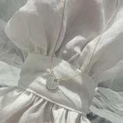 Bransoletka na sznurku personalizowana TWOJA LITERKA kamienie beżowy