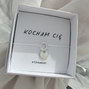 Bransoletka na sznurku personalizowana TWOJA LITERKA  biały