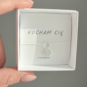 Bransoletka na sznurku personalizowana TWOJA LITERKA  biały