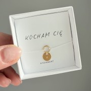 Bransoletka na sznurku personalizowana TWOJA LITERKA  biały