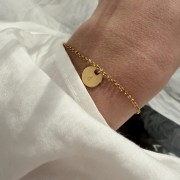 Personalizowana bransoletka z literką – blaszka 8 mm