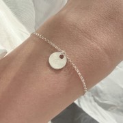 Personalizowana bransoletka z literką – blaszka 8 mm