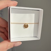 Personalizowana bransoletka z literką – blaszka 8 mm