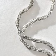 Srebrny naszyjnik WŁÓCZKA cienka