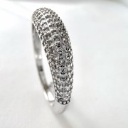 Srebrny pierścionek z cyrkoniami PIĘKNO