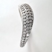 Srebrny pierścionek z cyrkoniami FORMA