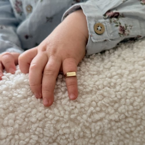 Złoty" 585" sygnet dla dziecka – wyjątkowy prezent na lata 1,59g