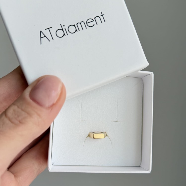 Złoty" 585" sygnet dla dziecka – wyjątkowy prezent na lata 1,59g