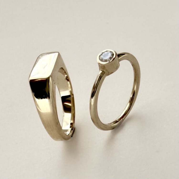 Złoty" 585" sygnet dla dziecka – wyjątkowy prezent na lata 1,59g