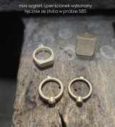 Złoty" 585" pierścionek dla dziecka – wyjątkowy prezent na lata 0,08ct