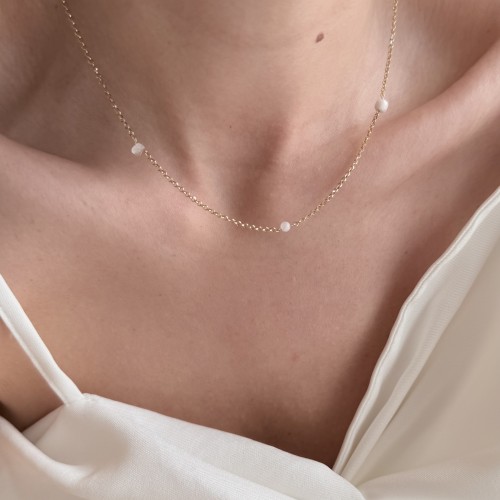 Naszyjnik z kamieni naturalnych PEONIA