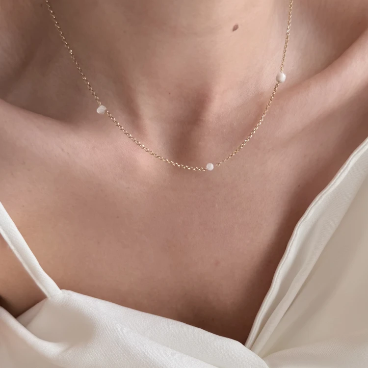 Naszyjnik z kamieni naturalnych PEONIA