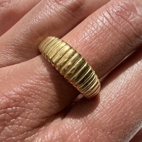 Srebrny pozłacany pierścionek Wyszukany