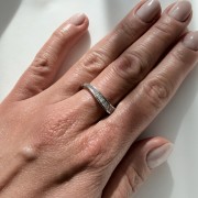 Srebrny pierścionek z cyrkoniami FORMA no. 2