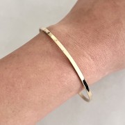 Bransoletka sztywna koło z żółtego złota 7,90g 585