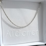 Srebrny naszyjnik choker WŁÓCZKA cienki