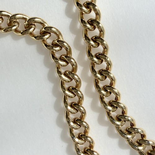 Srebrny pozłacany naszyjnik choker łańcuch pancerka