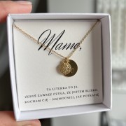 Personalizowany naszyjnik z literką – blaszka 12 mm i fakturowana blaszka