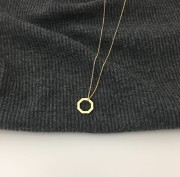 Złoty naszyjnik ośmiokąt 333