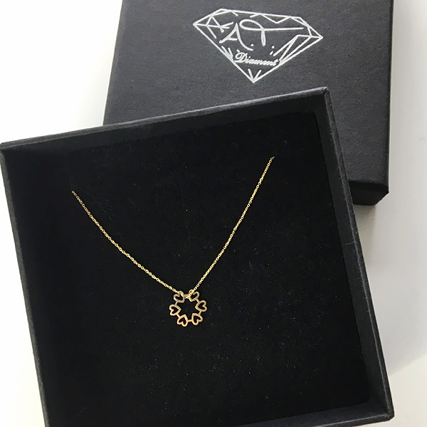 Złoty naszyjnik serca 333