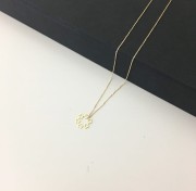 Złoty naszyjnik serca 333