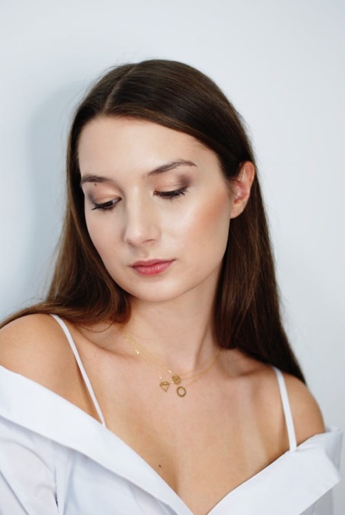 Złoty naszyjnik ośmiokąt 333