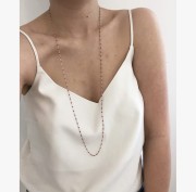 Srebrny naszyjnik z czerwoną emalią