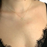 Złoty naszyjnik serca 333