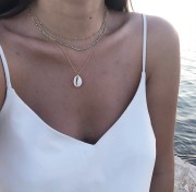 Srebrny pozłacany naszyjnik choker z niebieską emalią