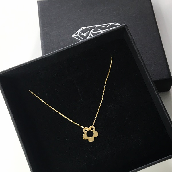 Złoty naszyjnik kwiatek 333