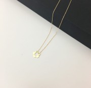 Złoty naszyjnik kwiatek 333