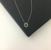 Złoty naszyjnik serca 333